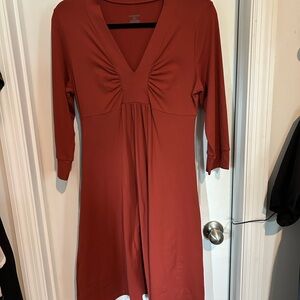 Patagonia Rust Long Sleeve Dress